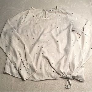 Socialite Women’s Polka Dot Blouse Size M